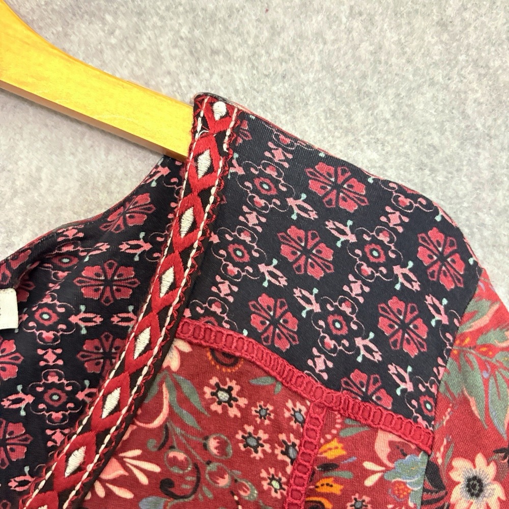 COLDWATER CREEK Flowy Maxi Dress Embroidered Size 1X Romantic Floral Boho Cottag - Picture 4 of 7